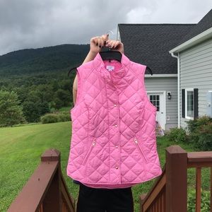 Pink Quilted Vest Crown and Ivy